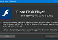 【软件展示】CleanFlashPlayer(第三方去广告Flash) v34.0.0.330 纯净版