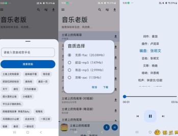 【APP下载】音乐老版1.63秒杀全网其他的音乐软件支持无损下载音乐资源多