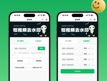 【源码下载】去水印小程序视频提取小程序源码支持二次开发流量主源码小程序