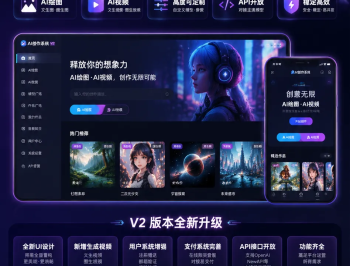 【源码下载】【全网首发】AI图片视频创作系统V2版本